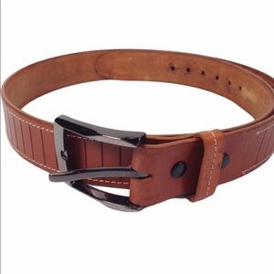 VINTAGE Monda Leather Bikers Belt Size 40